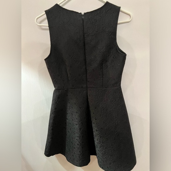 ELLISON ROSES SHEER NECK RHINESTONE DRESS - Picture 3 of 5